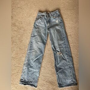 Levi's Light Blue Straight Leg Jeans